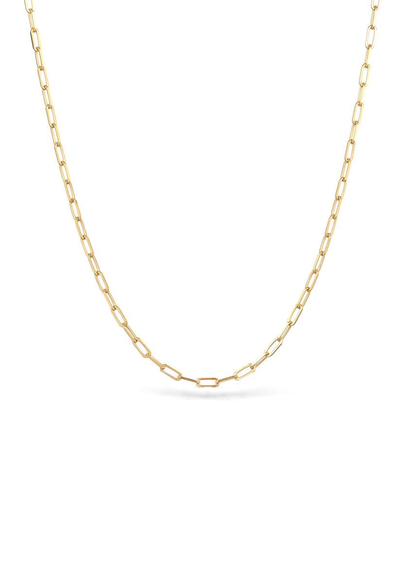 Nenalina - Halsketting - Ketting Dames Schakelketting 925 Sterling Zilver Verguld 38 cm -