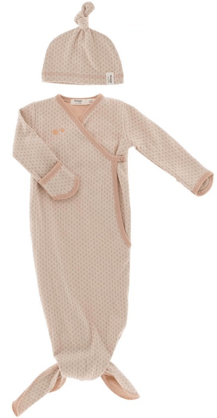 Snoozebaby Organic New Born Cocoon Milky Rust 0-3 Mnd