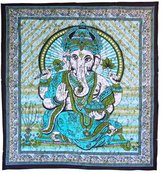 English Home Fleece deken, werpdeken voor bank, bank of bed werpgrootte, zachte pluche pluizige gezellige werpdekens voor reizen, kamperen, picknicken, strand, buiten 51 67 (130x170 cm) blauw