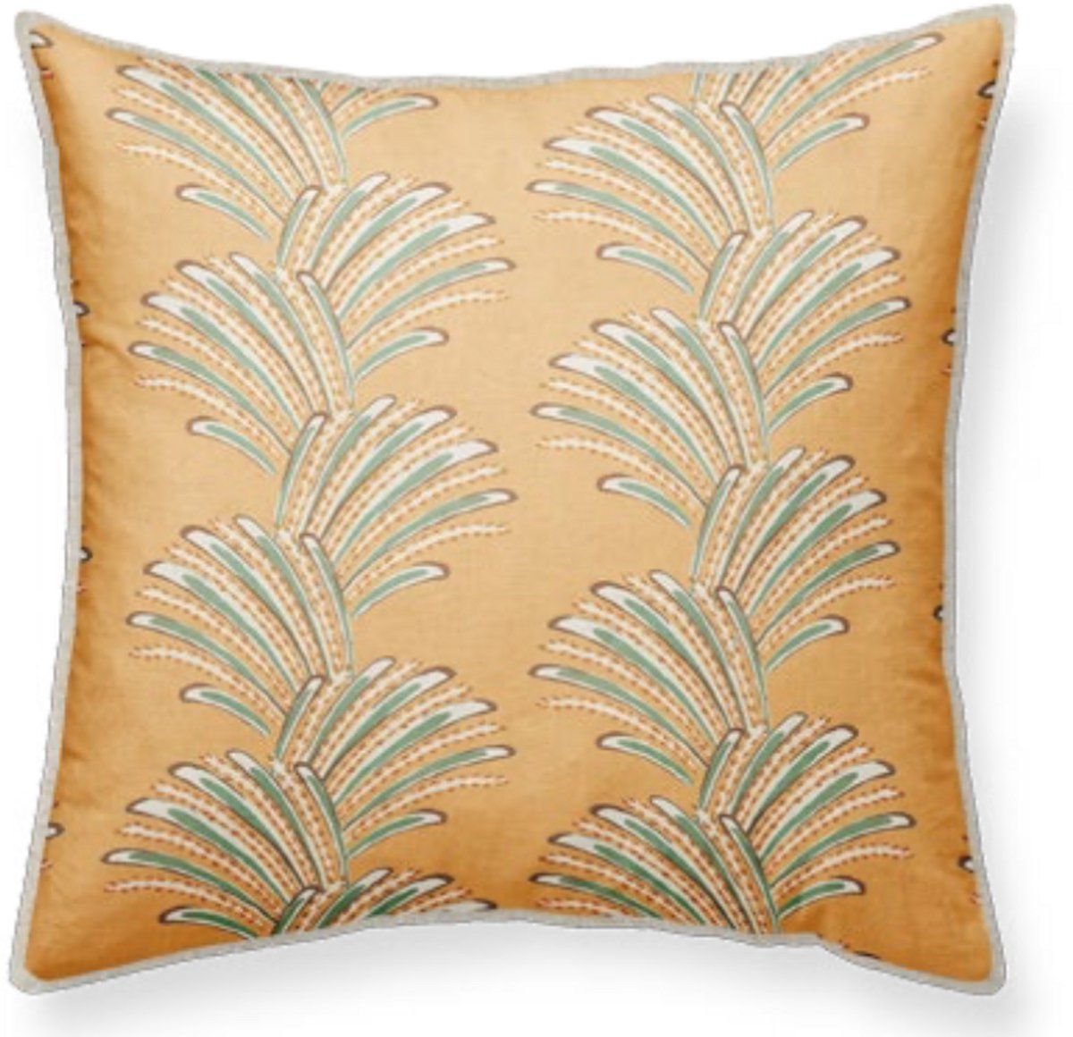 Sierkussen Oranje 50x50 cm - Boho look - inclusief binnenkussen - vintage look, lianen, boho - Linen & Grace