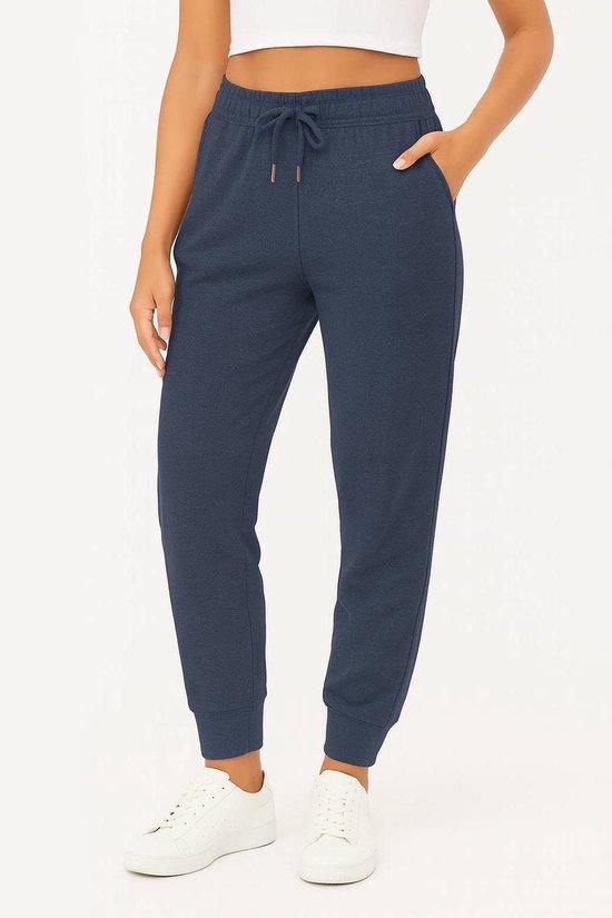 Pantalon de jogging Ross Camp pour femme, pantalon d'entraînement pour femme, pantalon de sport Adultes, Katoen, bleu marine, taille S