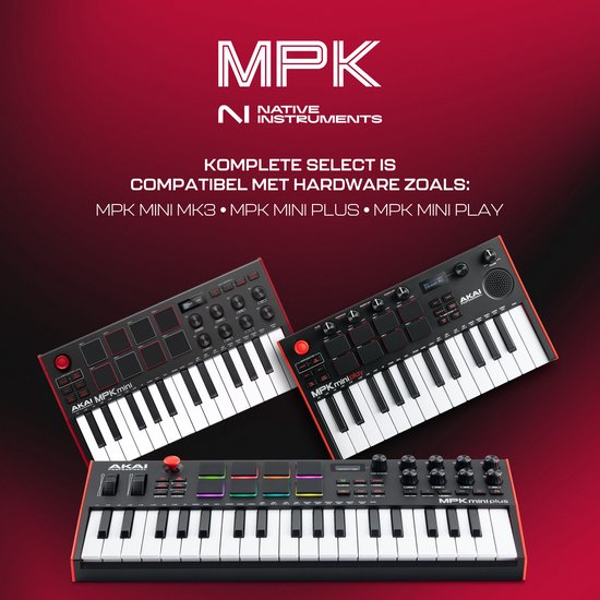 Akai Professional MPK Mini Play MK3 - MIDI-keyboardcontroller met