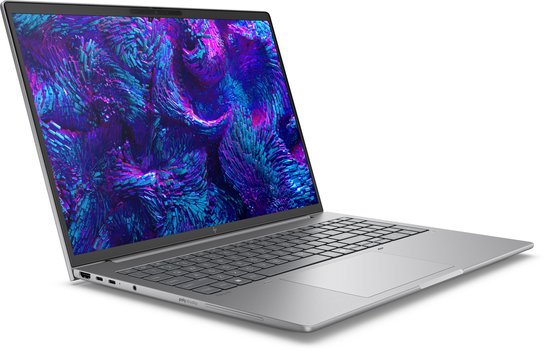 HP ZBook 8 G1i 16 Intel Core Ultra 7 255H Mobiel werkstation 40,6 cm (16") WUXGA 32 GB DDR5-SDRAM 1 TB SSD NVIDIA RTX 500 Ada Wi-Fi 7 (802.11be) Windows 11 Pro Zilver - HP - Hoofdafbeelding