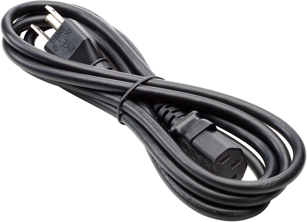 HPE Aruba Networking PC-AC-IT 250V/10A 1.8m C13 to CEI 23-50 (IT) AC Power Cord Zwart