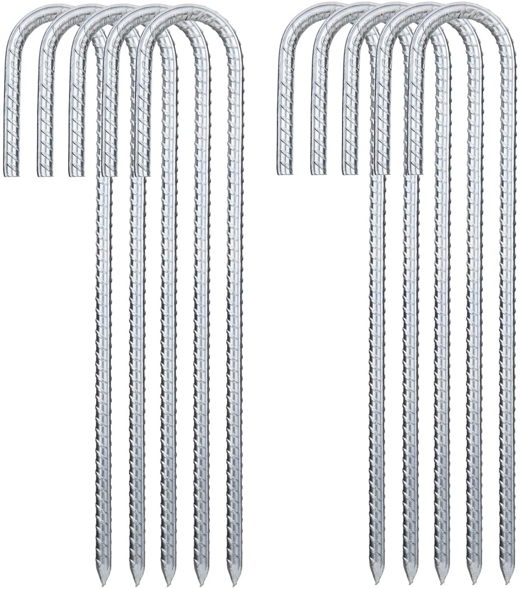 Zware Tuinstakes - Roestbestendig Staal - Pack van 10 - 12 inch
