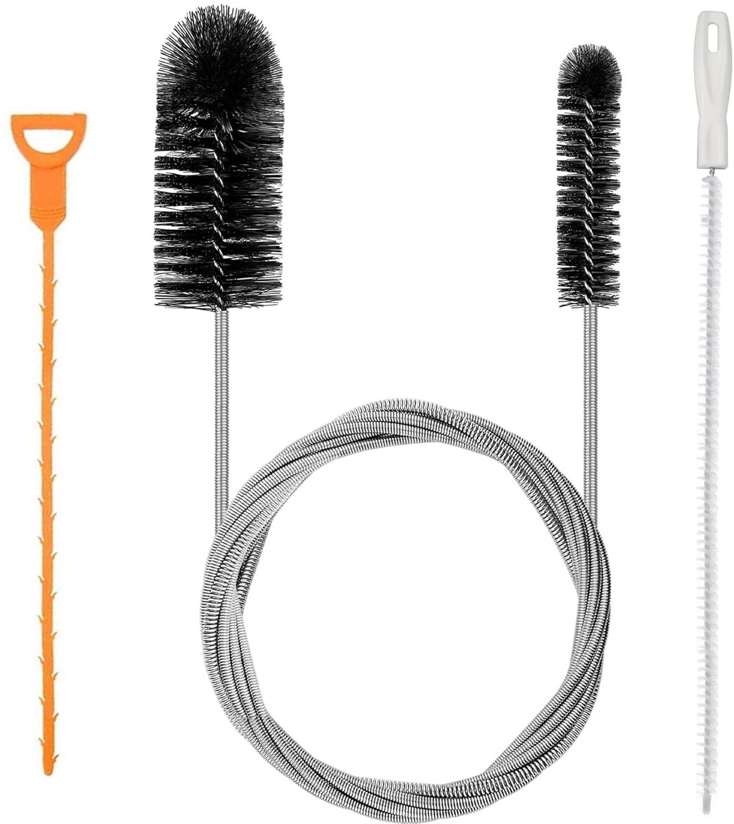 Pijp Cleaner Borstel - Douche Afvoer Ontblocker - 3 stks
