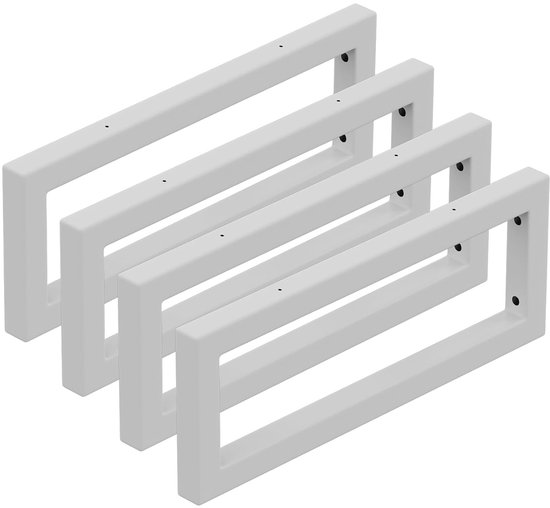 Mordx Set van 4 wandbeugels 40 x 15 cm, design wastafelconsole, plank voor handdoekhouder, vierkante controle, zwart Mordx Set van 4 wandbeugels 40 x 15 cm, design wastafelconsole, plank voor handdoekhouder, vierkante controle, zwart
