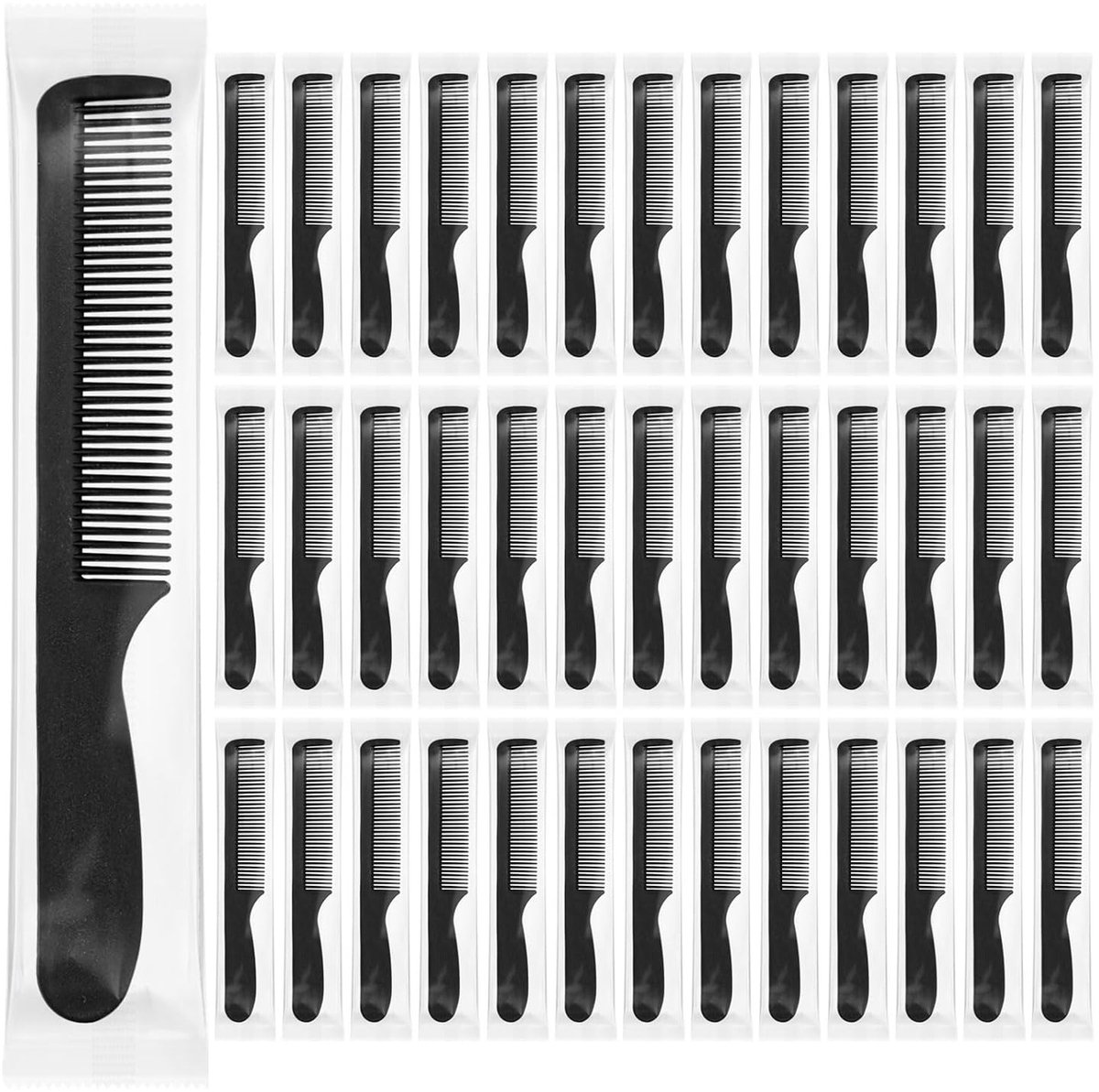 Bulkhaarkammen - ideaal voor verzorging - 200 stuks - zwart