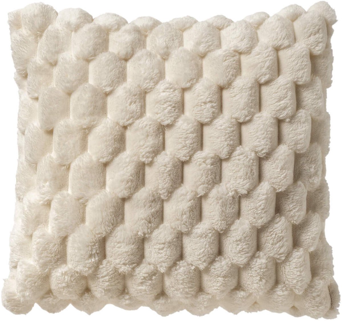 Dutch Decor VIVA - sierkussen 45x45 cm - geometrisch - Pumice Stone - beige - Inclusief binnenkussen