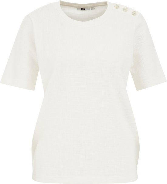 WE Fashion Dames T-shirt met structuur