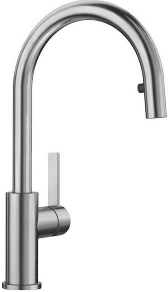 mixer met roestvrijstalen spray - blanco - 523121