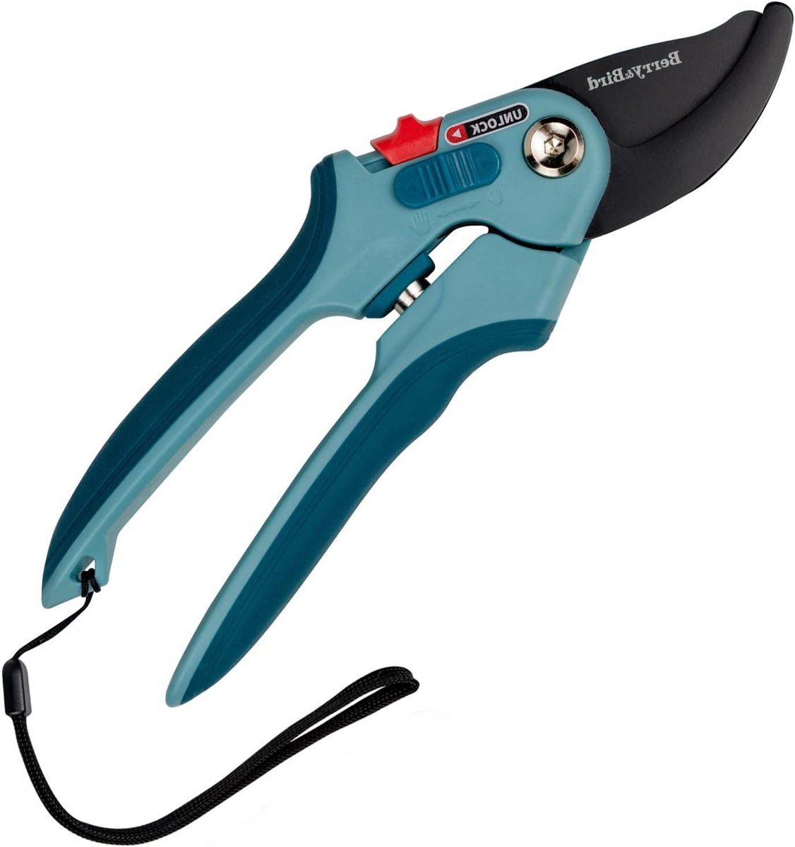 Tuinschaar 22 cm handschaar instelbare maat bypassschaar bloemenschaar met SK5 High Carbon Steel Blades & Safety Lock