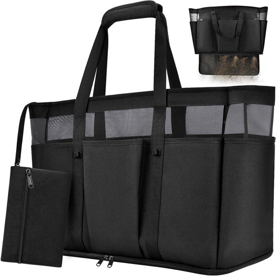 BTNEEU Grote strandtas, XXL, familie, 45 l, reistas, opvouwbaar, 50 x