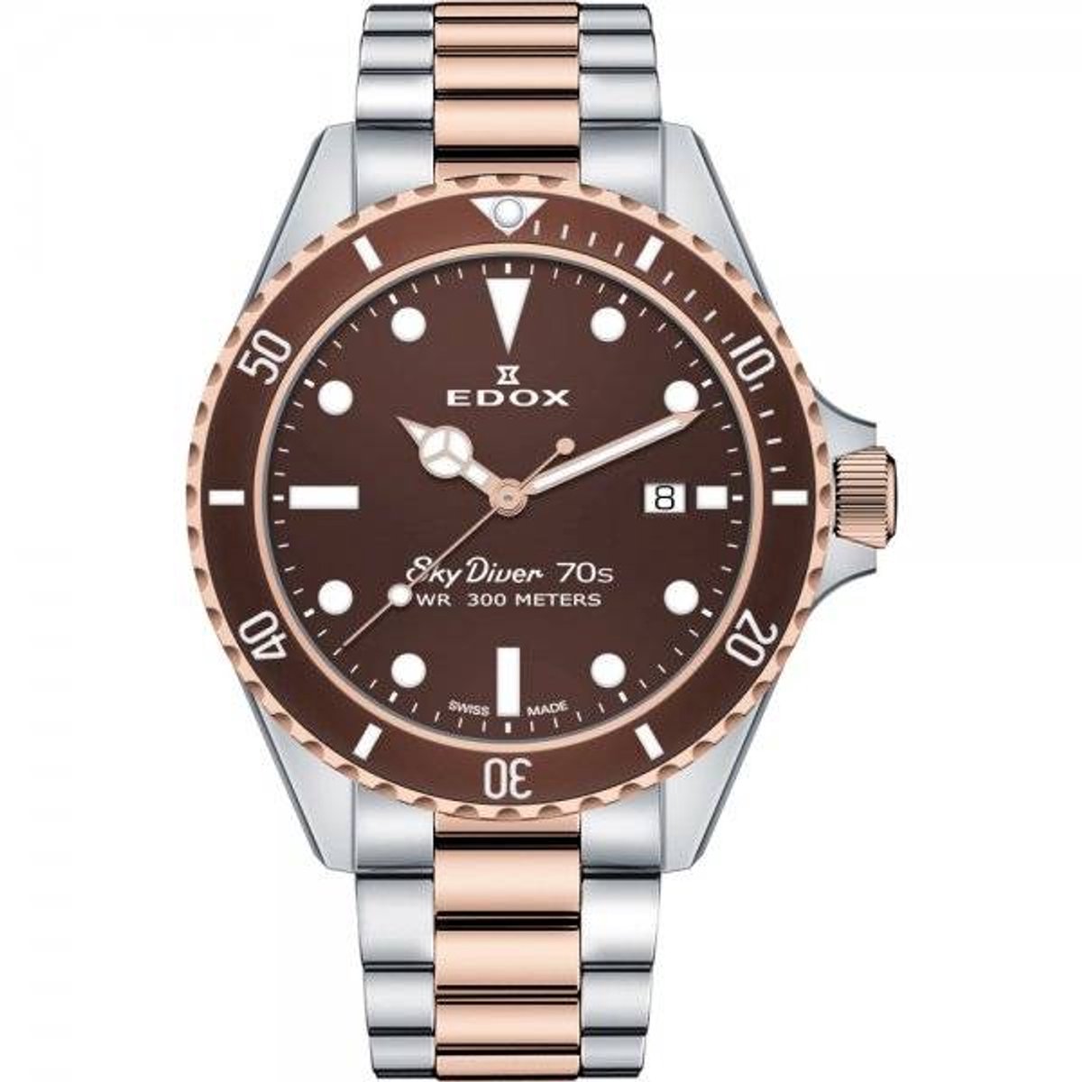 Edox Skydiver 53017 357RBRM BRI Heren Duikhorloge 42 mm