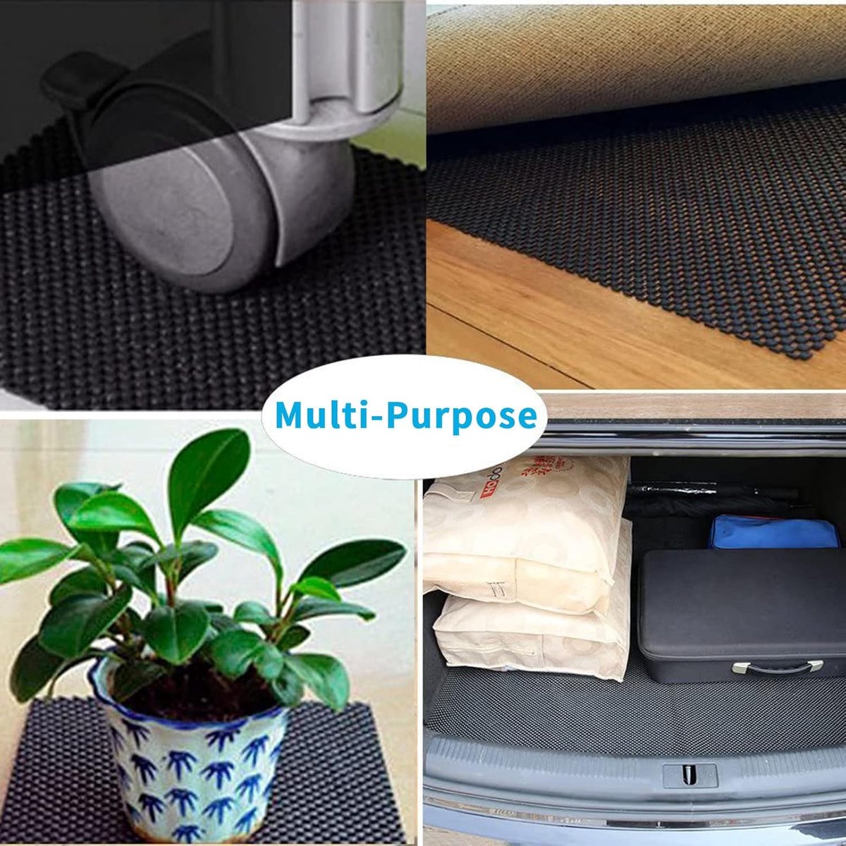 Dakkoffer - met antislipmat - onmisbaar voor kamperen - waterdicht en vochtbestendig - 112×87×44cm extra groot formaat - opvouwbare, draagbare dakkoffer - voor reizen en het vervoeren van bagage - zwart – foto 6