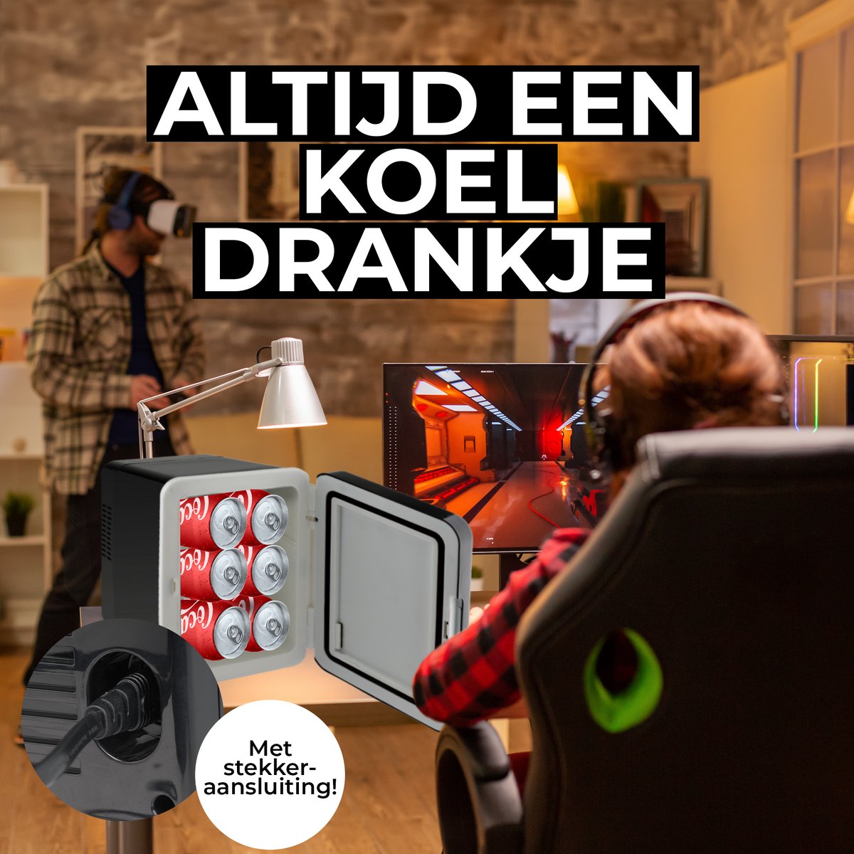 Denver Mini Koelkast - Koelen en Verwarmen - Skincare fridge - 12v Auto aansluiting - MFR404 — afbeelding 4