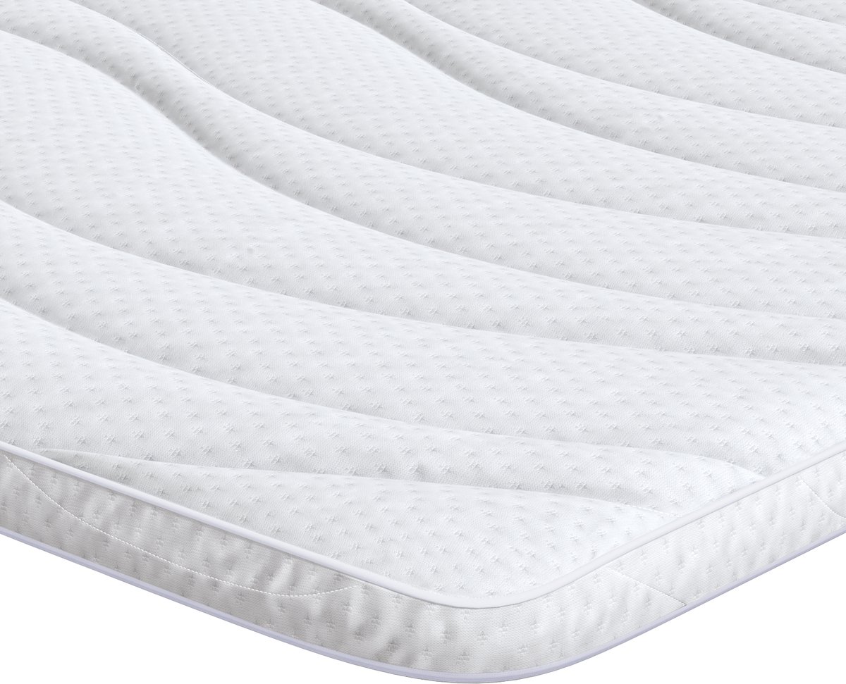 vidaXL - Matras - Topper - Wit - 70 - x - 200 - cm - Knit - Stof