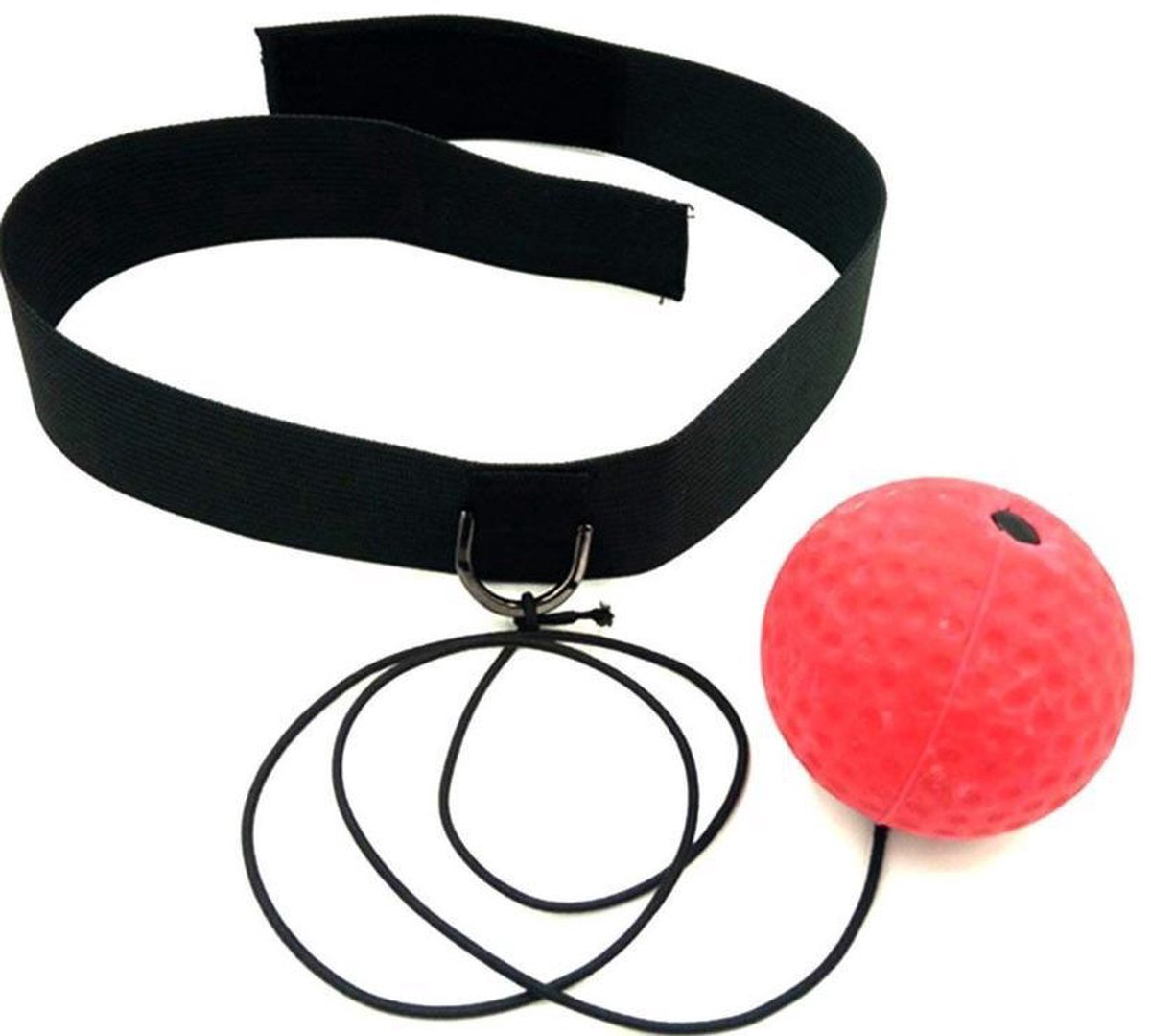 Scoby – Trainingshoofdband – Boksreflexbal – Reactietrainer – Reflex Ball – Rood