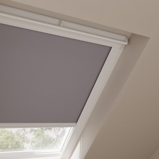Skylight Roller Store Trend Blackout Light Grey pour Velux: S06 / 4/606