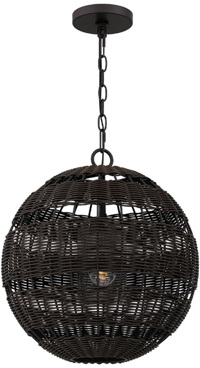 Quoizel LED Buiten Hanglamp Lindendale | 1X E27 Max 60W | IP44 | Western Bronze