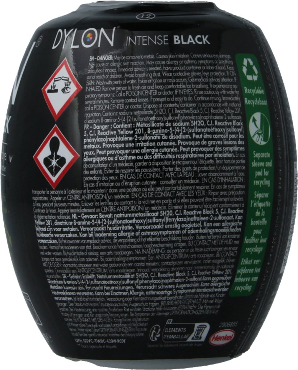 DYLON Wasmachine Textielverf Pods - Intense Black - 350g — afbeelding 7