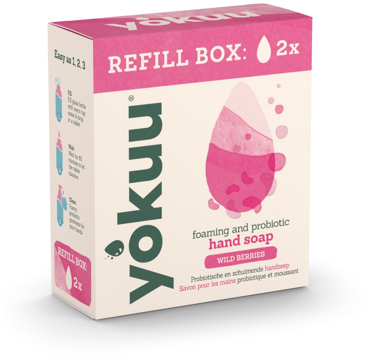 Yokuu Handzeep wild berries refill 2 Stuks