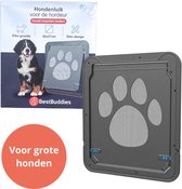 BestBuddies® Hondenluik voor Hordeur (42 x 37cm) - Hondenluik Vliegenraam