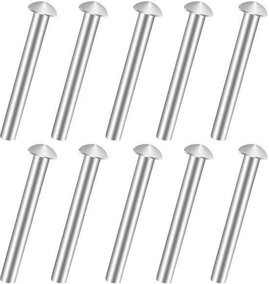 100 stuks aluminium klinknagels met grote kop, flens popnagels 4,8 x 20 mm (16 mm kop), zilver klinknagels voor voertuigen, meubels, mechanische apparatuur