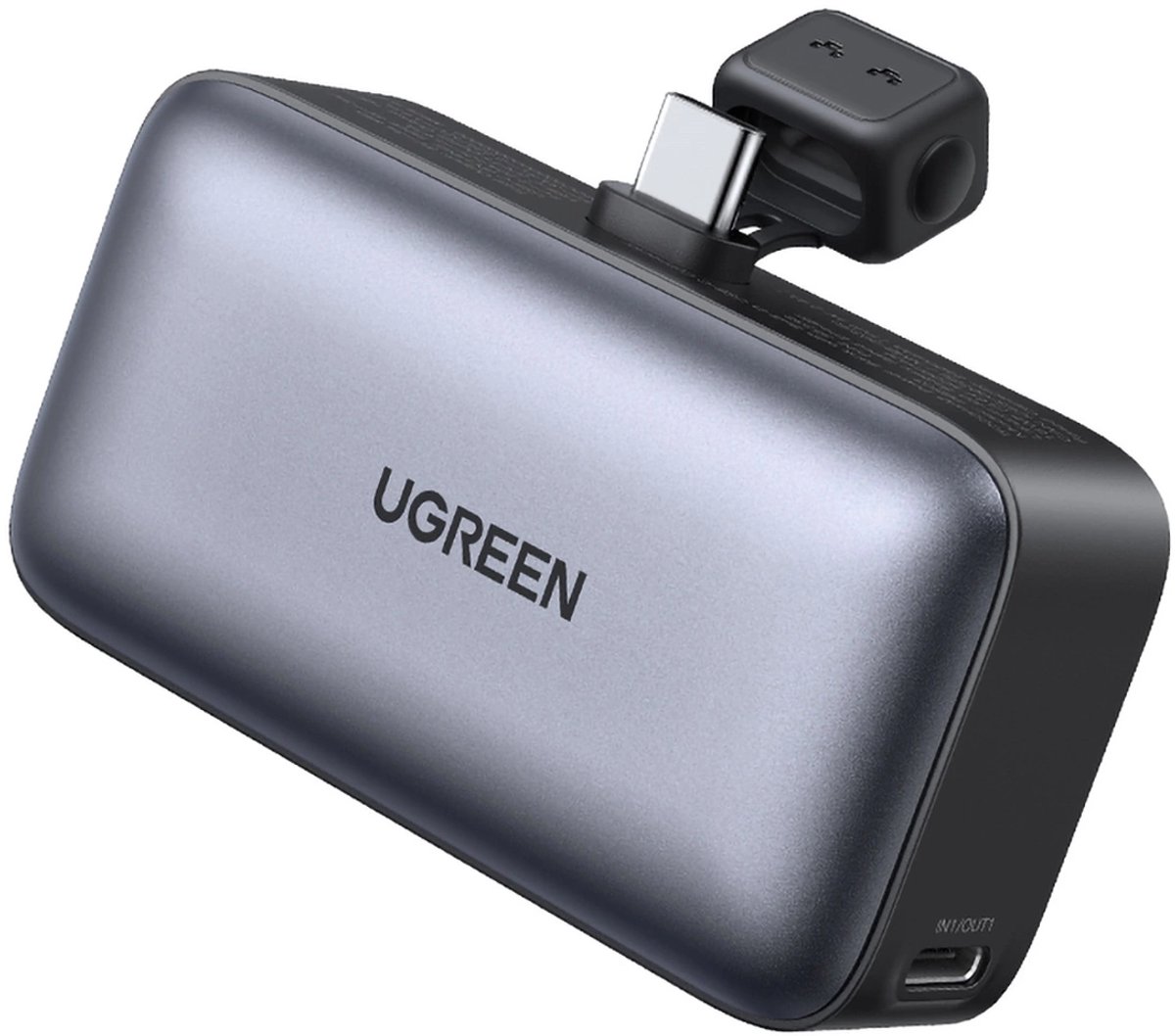UGREEN Mini Powerbank 5.000 mAh met Uitklapbare Kickstand - UGREEN - €28,57