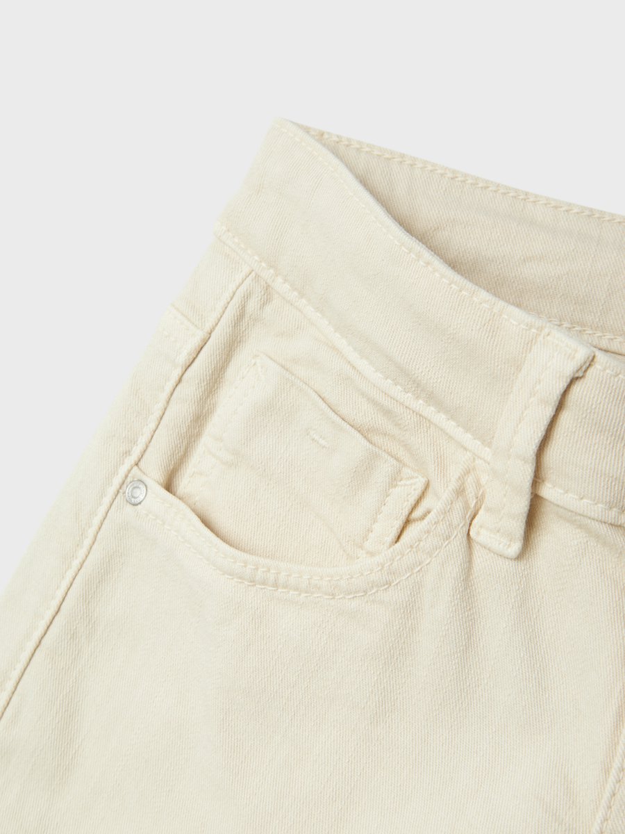 NAME IT NKFROSE WIDE TWI PANT 1115-TP NOOS Meisjes Broek - Turtledove - Maat 176