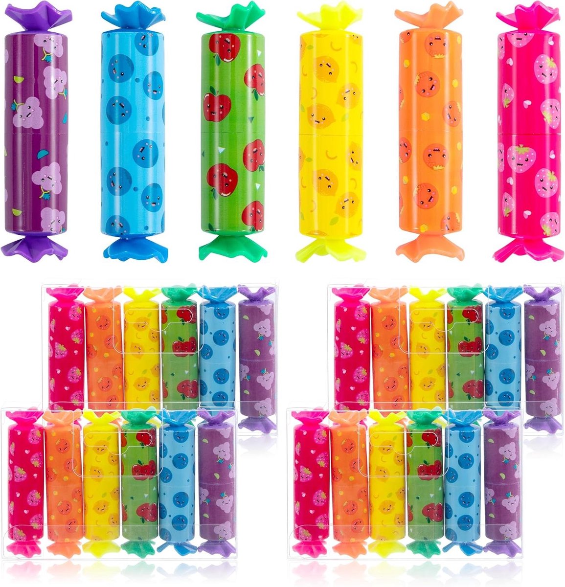 Allecto Premium - Mini-markeerstiften set voor kinderen - Snoepjes design - Highlighters voor scholieren - Feest cadeauvullingen - Verjaardag verrassing - Tekenen en posters - 30 stuks