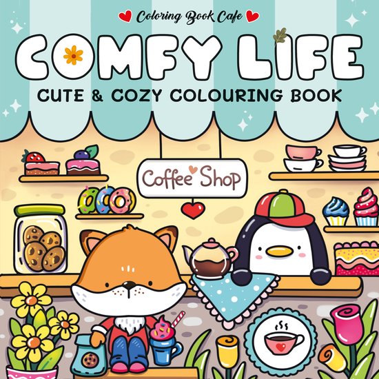 Cozy Colouring Books from the Colouring Book Cafe- Comfy Lif ... - cover