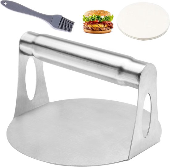 Presse à hamburger en acier inoxydable 304 chaude presse à hamburger lisse antia