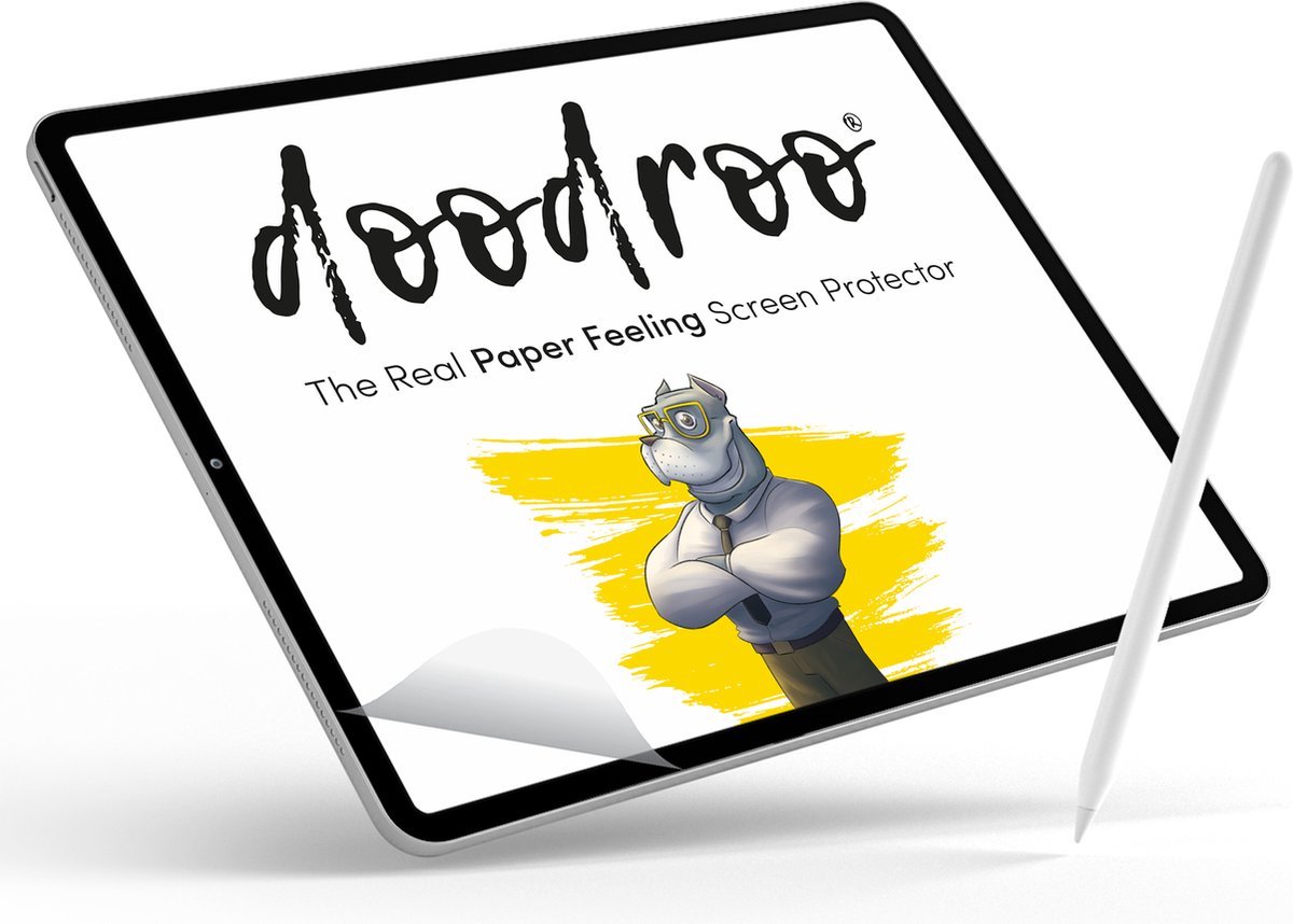 Doodroo Screenprotector iPad Pro 13" (2024) - 2 stuks - Voor het échte papieren schrijf-gevoel