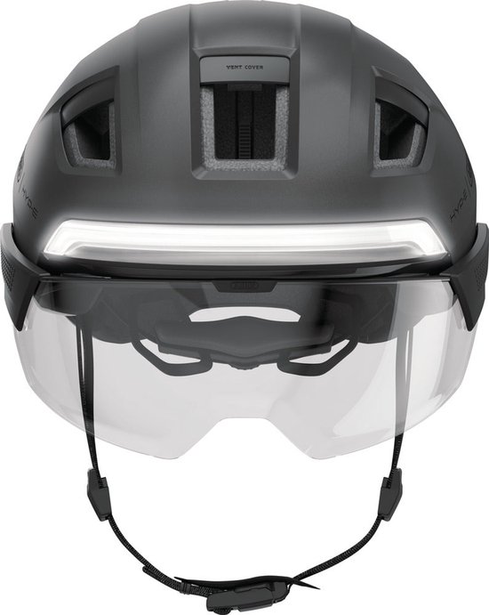 Fietshelm ABUS HYP-E ACE volcano titan L - 57-61 cm - zwart - Geschikt voor gebruik op speed pedelecs - elektrische fietsen - snorfietsen - NTA-8776 745 g — afbeelding 4