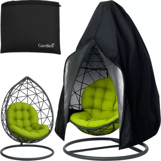 Housse imperméable Gardlov pour fauteuil suspendu 168 x 115 cm – Protection UV