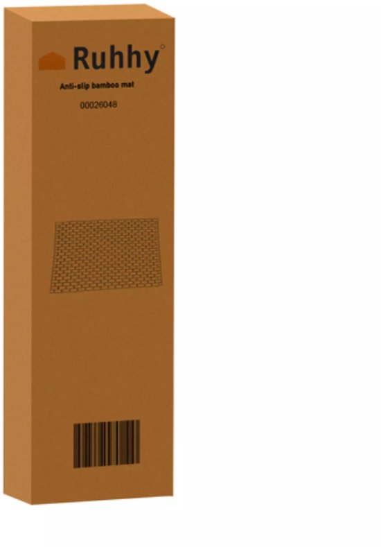 Ruhhy bamboe badmat 80x50 cm – antislip en waterproof