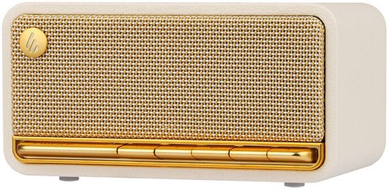 Edifier MP230 Bluetooth-luidspreker wit-goud, 10W, AUX, USB-C, 8 uur batterij, helder geluid, compact design