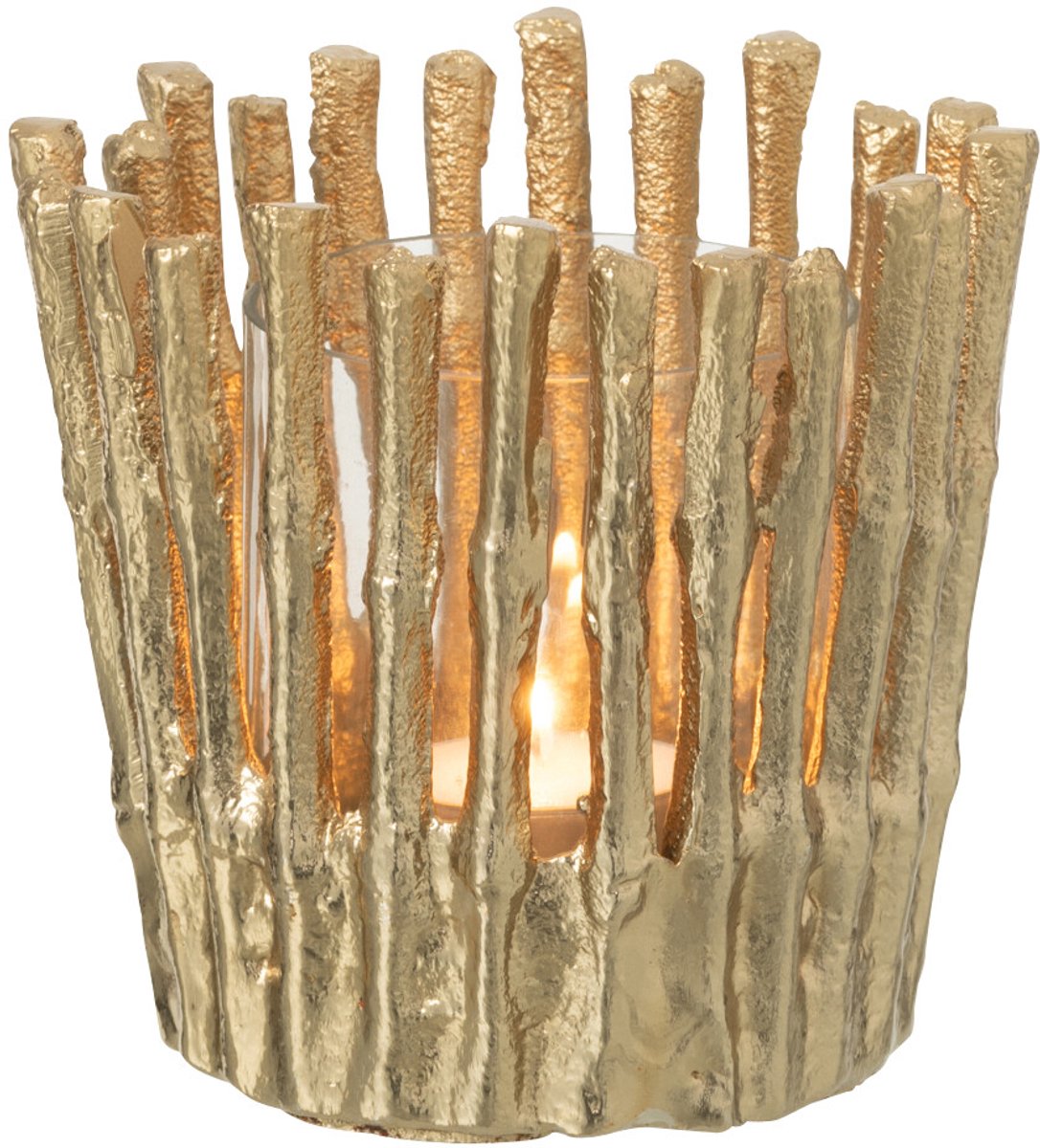 J-Line kaarshouder - aluminium - goud - small