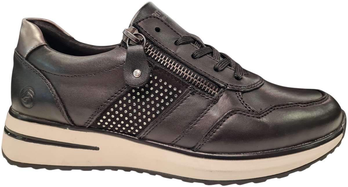 Remonte -Dames - zwart - sneakers - maat 41