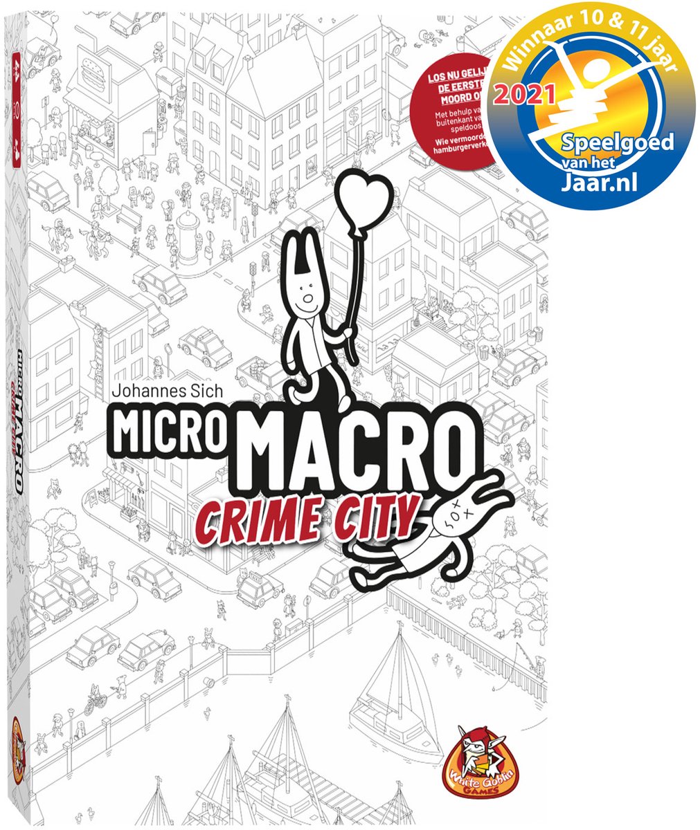 White Goblin Games - MicroMacro: Crime City - Coöperatiefspel - 1 tot 4 spelers - Samenwerken - los nu 16 misdaden op - Vanaf 10 jaar — afbeelding 2