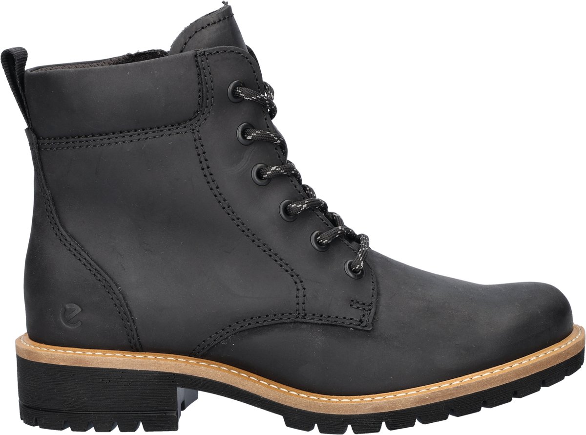 Ecco Elaina dames veterboot - Zwart - Maat 40