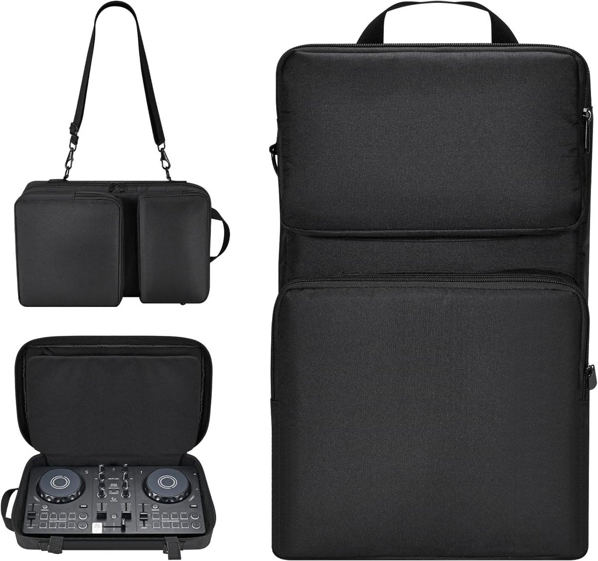 JGS Premium - Draagtas voor DJ Controllers - Beschermtas met Verstelbare Schouderriem - Compatibel met Meerdere Modellen