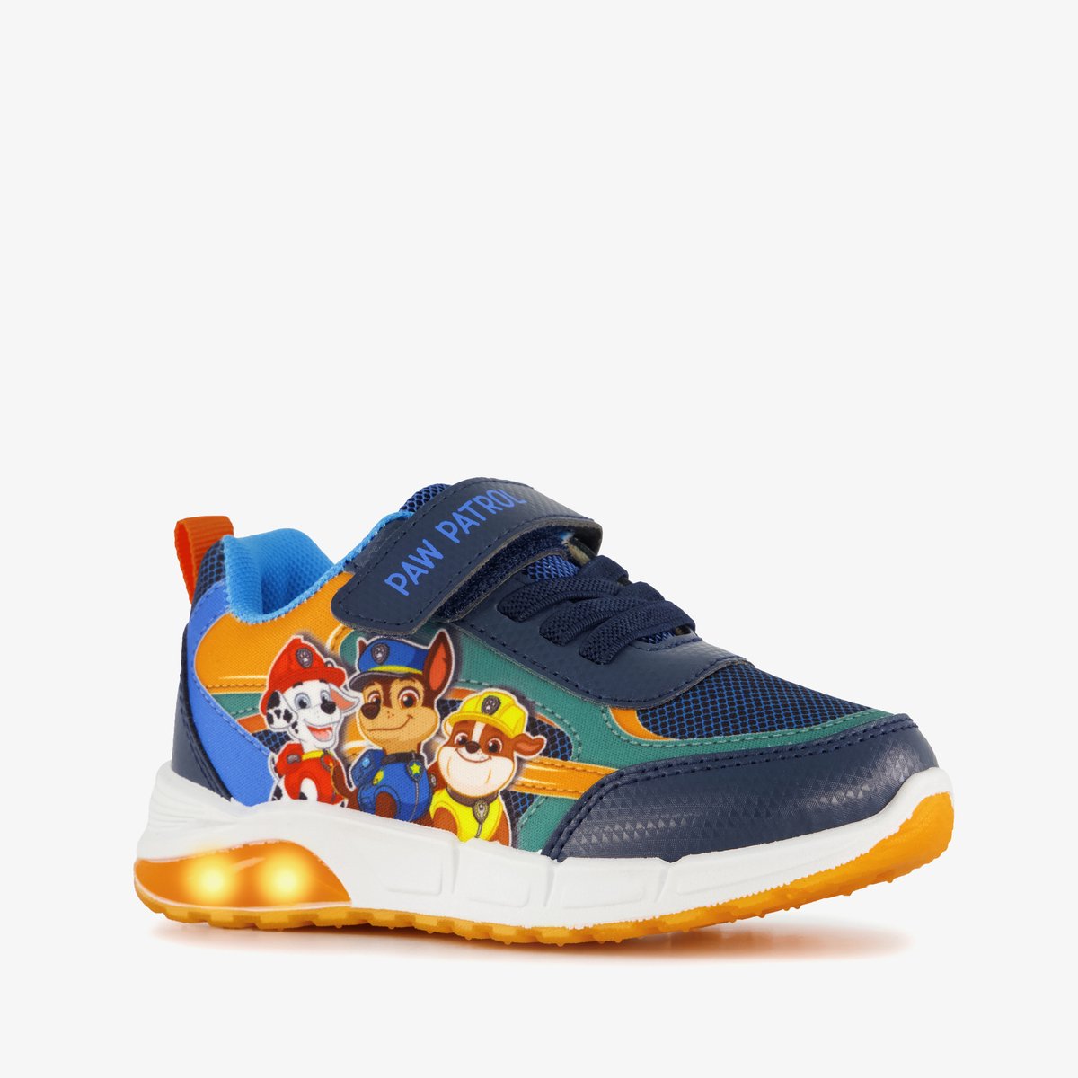 Paw Patrol jongens sneakers met lichtjes blauw oranje - Maat 30