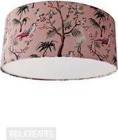 Plafondlamp pink birds- Kinderkamer plafondlamp - Plafondlamp vogels - roze- Lamp voor aan het plafond