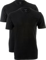 OLYMP t-shirts (2-Pack) - O-neck - zwart -  Maat M