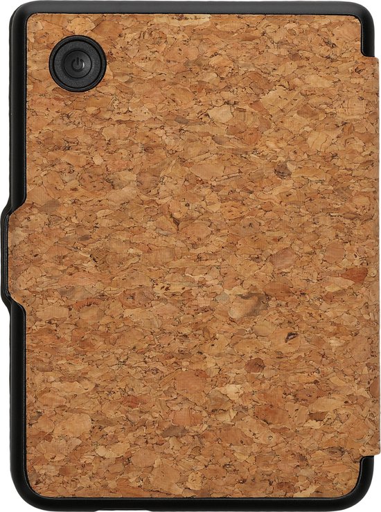 kwmobile Kurken hoesje geschikt voor Kobo Clara 2E - Beschermende e-reader Flip Cover - In lichtbruin van kwmobile — afbeelding 2