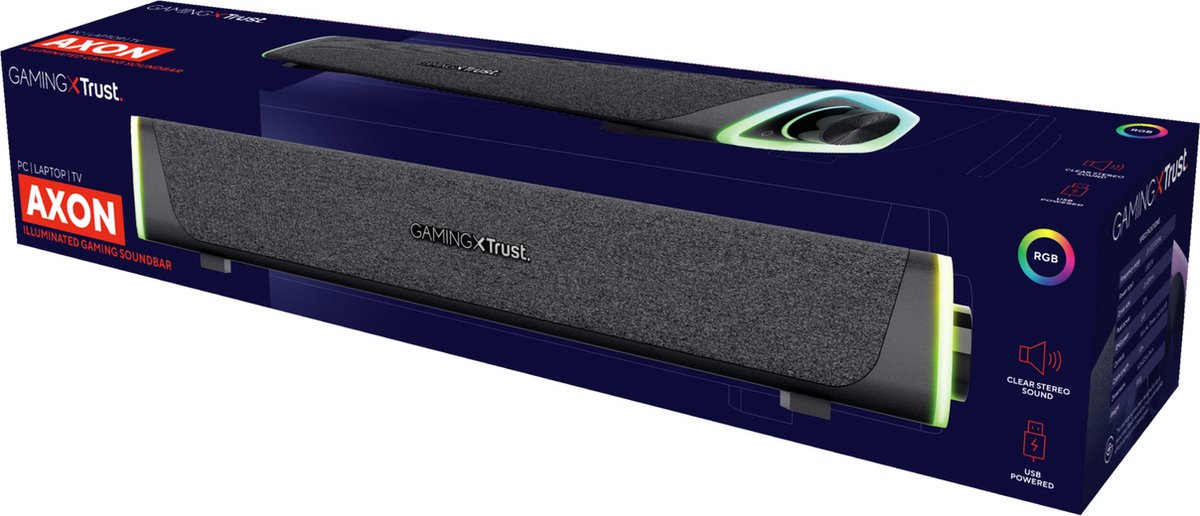 Barre de son à éclairage RVB Trust GXT 620 Axon Noir - Autre accessoire  gaming - Achat & prix