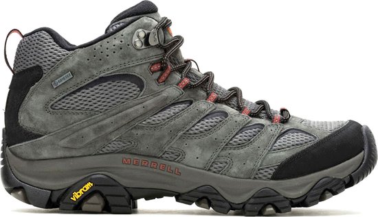 Grijze Merrell Moab 3 GTX wandelschoen voor heren met Gore-Tex.