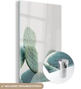 MuchoWow® Glasschilderij 80x120 cm - Schilderij acrylglas - Cactus - Groen - Plant - Natuur - Foto op glas - Schilderijen